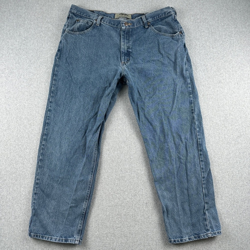 Wrangler Jeans Mens 38x29 Authentics Blue Relaxed Fit 10ZM200SW Denim